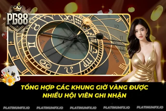Danh sách các khung giờ vàng nổ hũ PG88 bạn cần biết